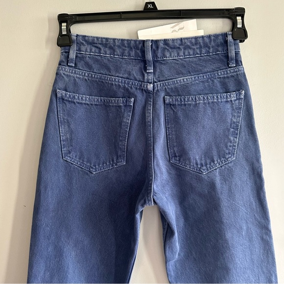 Zara women’s blue acid wash color bootcut jeans size 0 NEW - Picture 5 of 8